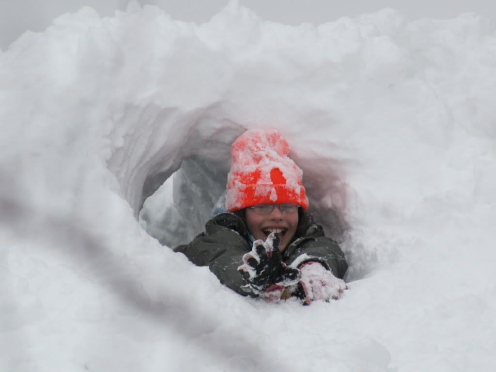 Snow tunnel