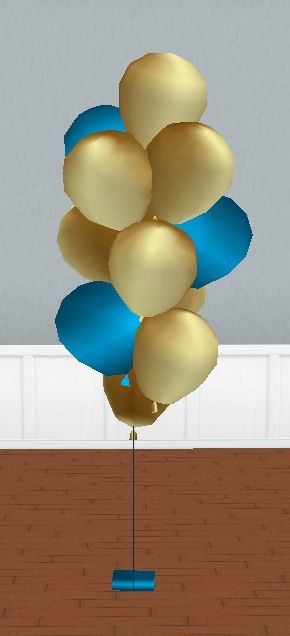 Gold & Teal Party Balloons
