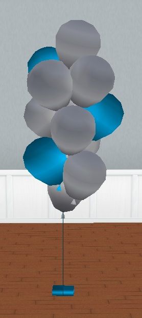 Silver & Teal Party Balloons