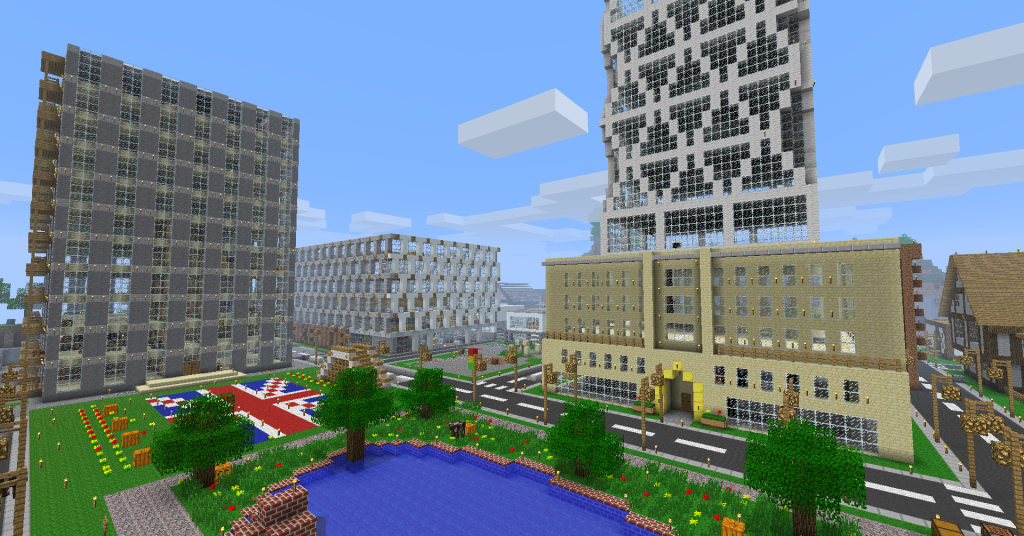 Minecraft World Map - Tagged city