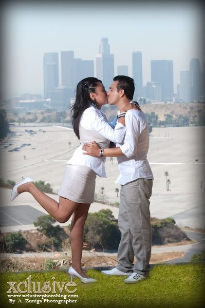 Engagement photosession at the Elysian Park and Pomona