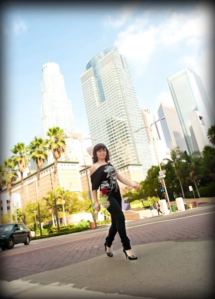 Presession de Quinceanera en el Downtown de los Angeles en el Pershing Square y el Disney Concert Hall