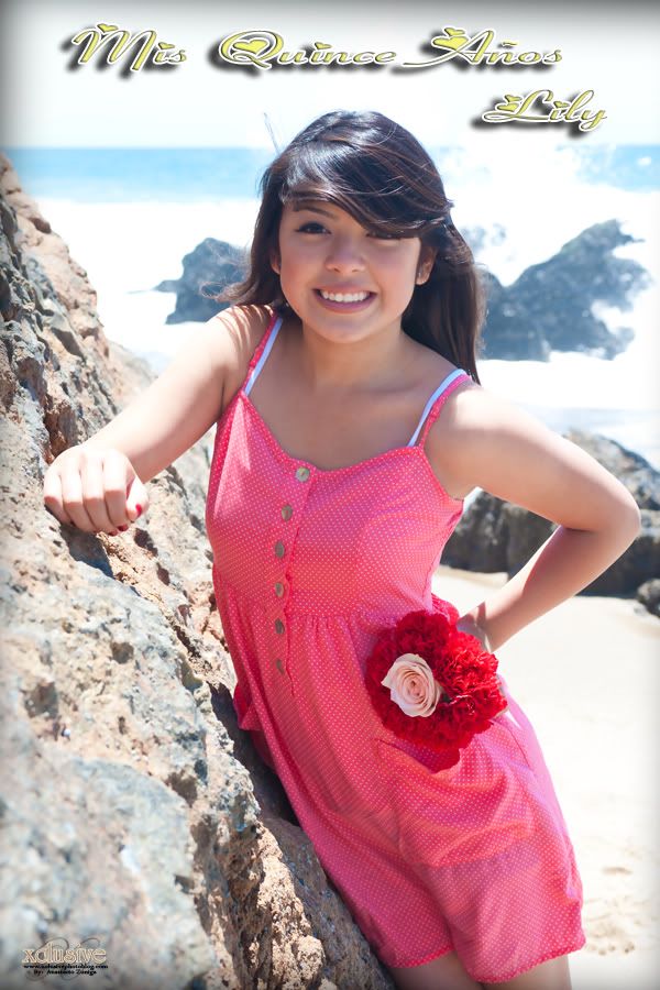 session previa de quinceanera en Malibu