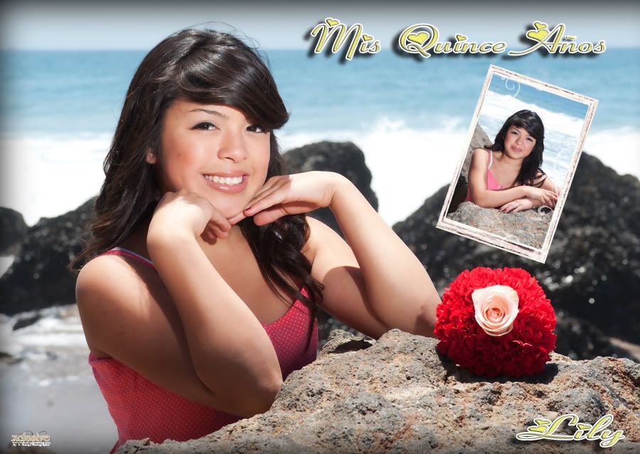 session previa de quinceanera en Malibu