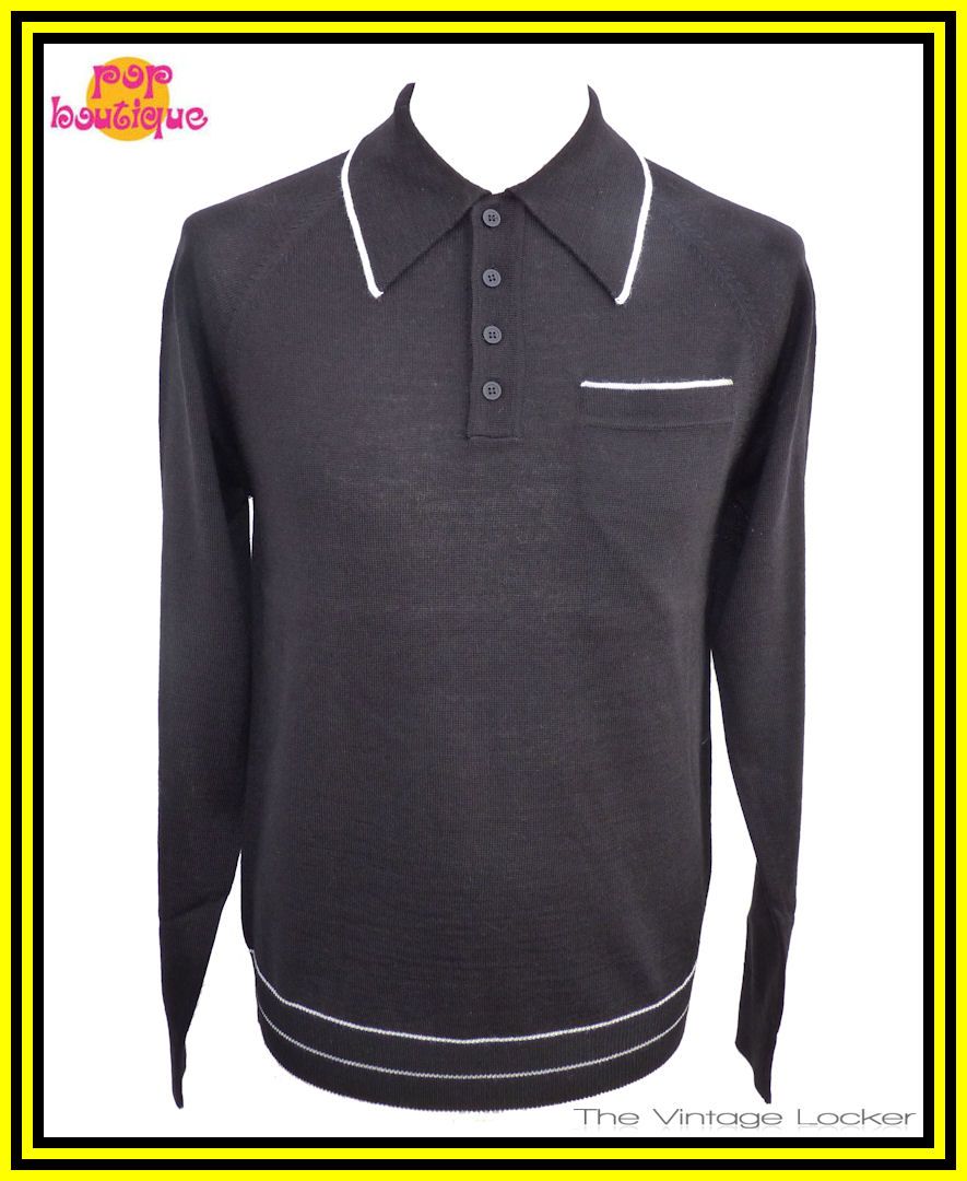 MENS VINTAGE ITALIAN KNIT POLO SHIRT ALL SIZES NEW 60's | eBay