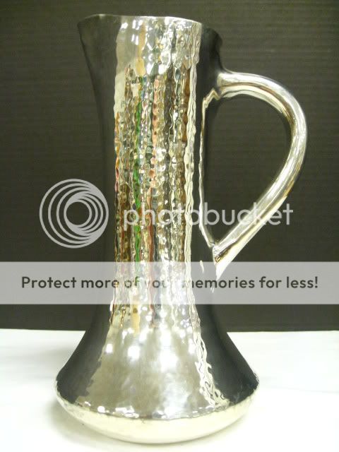Hand Hammered Sterling Silver Water Pitcher