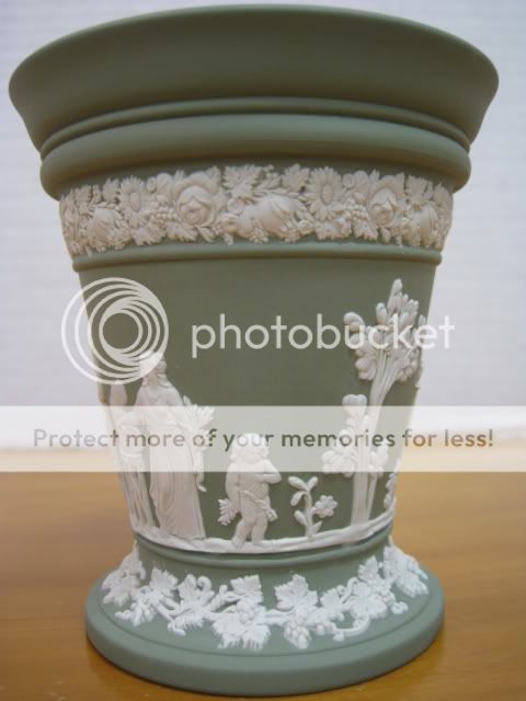 Antique Wedgwood Flower Pot Vase with Frog Top!